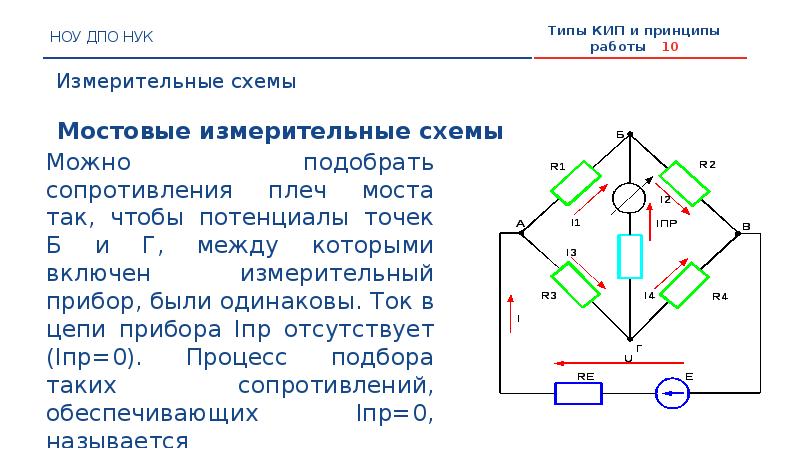 Преимущества мостовой схемы