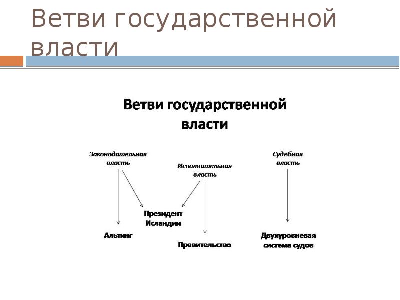 Ветви государственной