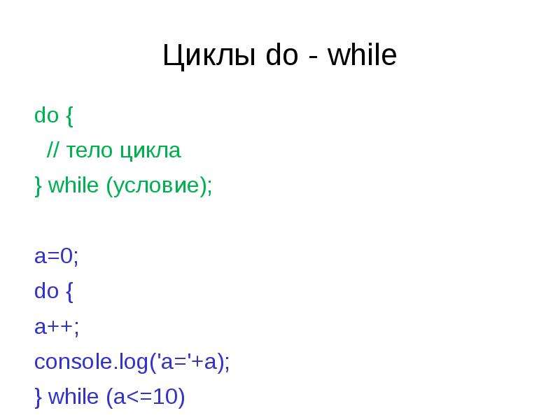 Цикл while do паскаль. Условие while. Js это кратко.