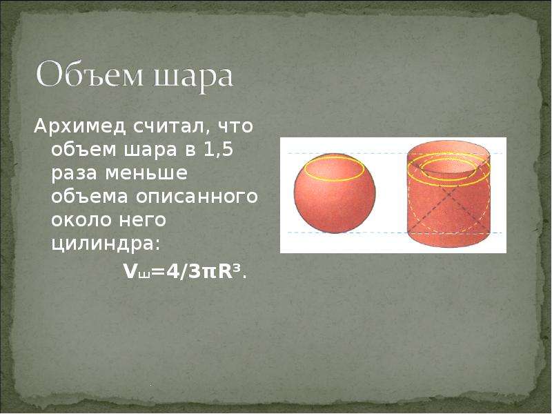 Объем шара 12 найдите объем цилиндра. Шар в цилиндре Архимед. Доказательство Архимеда объем шара. Объем шара Архимед. Объем шара и цилиндра.