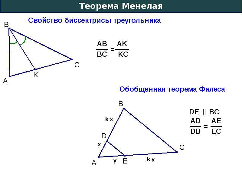 Теорема менелая презентация