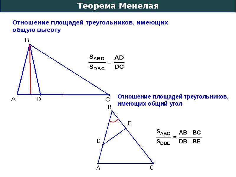 Теорема менелая презентация