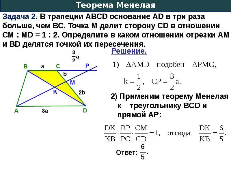 Теорема чевы и менелая презентация