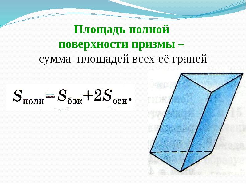 Презентация на тему призма 9 класс