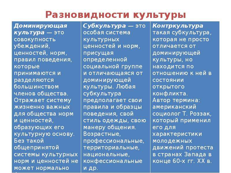 Виды культур развитие культуры. Доминирующая культура субкультура и Контркультура. Разновидности культуры доминирующая субкультура Контркультура. Виды культуры доминирующая. Господствующая культура примеры.