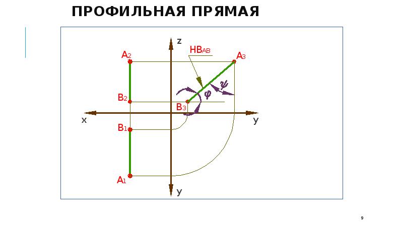 Профильная прямая уровня