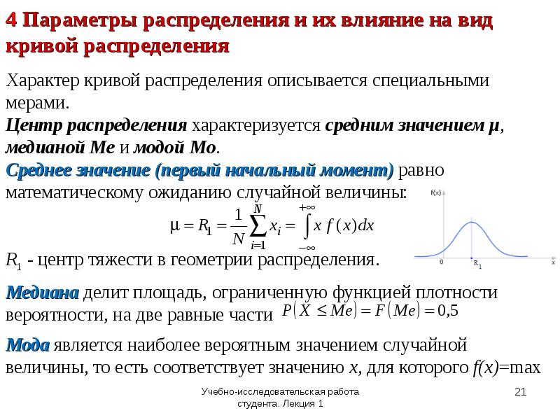 Распределение генеральной совокупности