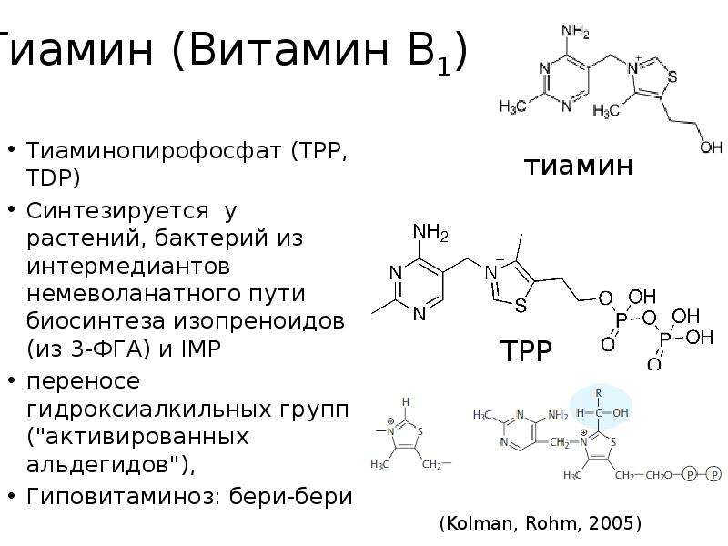 Биосинтез витаминов. Витамин b1 кофермент. Витамин b1 биохимия кофермент. Витамин в1 формула кофермента. B1 тиамин кофермент.