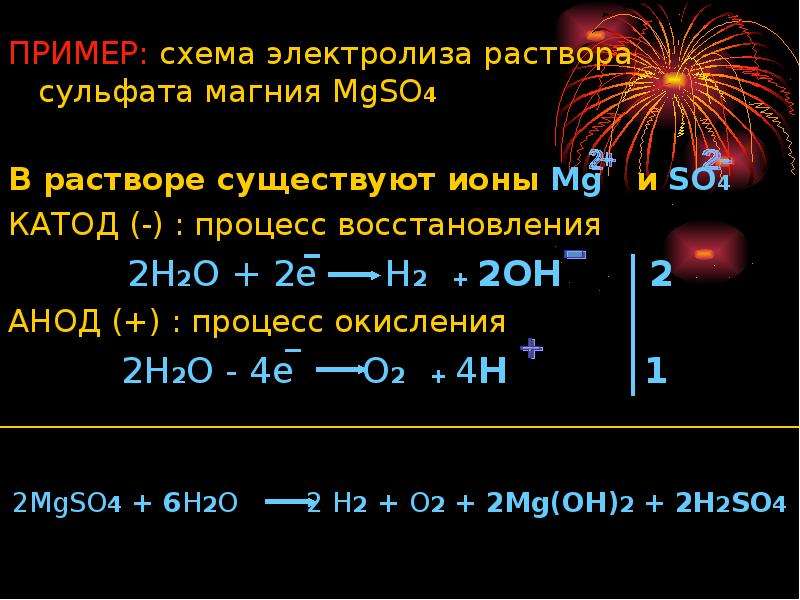 Электролиз раствора сульфата магния. Электролиз расплава сульфата магния. Электролиз mgso4 раствор. Электролиз раствора сульфата магния уравнение.