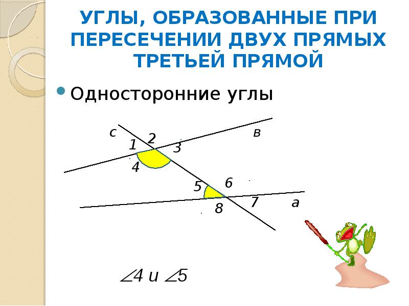 Две прямые при пересечении которых. Углы образующиеся при пересечении двух прямых третьей прямой. Углы образованные при пересечении двух прямых третьей. Построение параллельных прямых. Практические способы построения параллельных прямых.