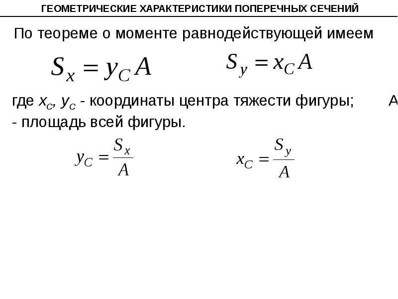 Геометрические свойства