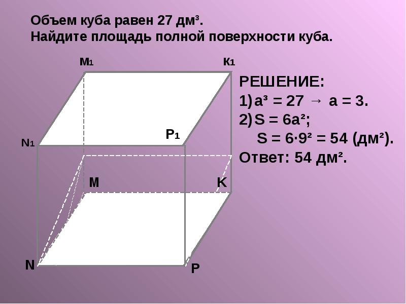Понятие объема. Объем прямоугольного параллелепипеда, слайд 12