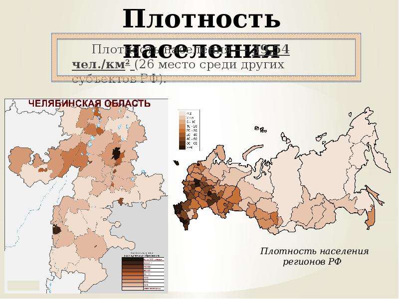Плотность населения Плотность населения — 39,54 чел. /км2 (26 место среди других субъектов РФ).
