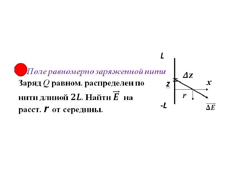 Потенциал нити равномерно заряженной. Поле заряженной нити конечной длины. Потенциал поля равномерно заряженной нити. Равномерно заряженная нить.