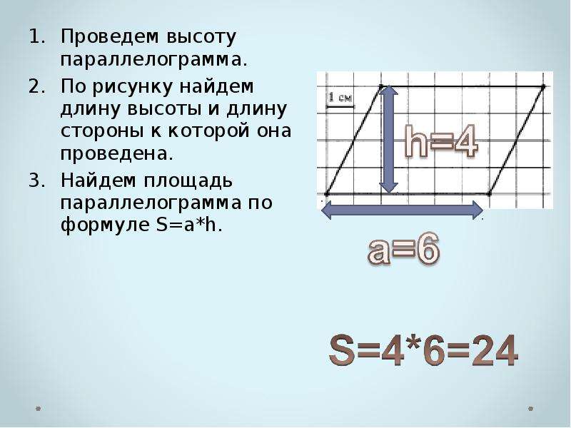 Как найти длину высоты. Площадь параллелограмма на клетчатой бумаге 1х1 формула. Длина и высота рисунок. Найдите площадь параллелограмма изображенного на рисунке решение. Найти длина ввсоты из б.