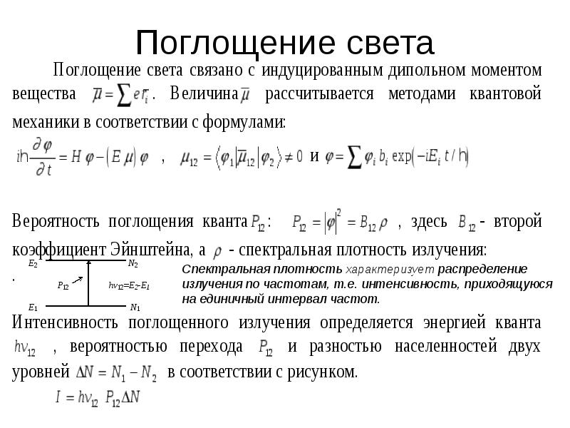 Поглощение света