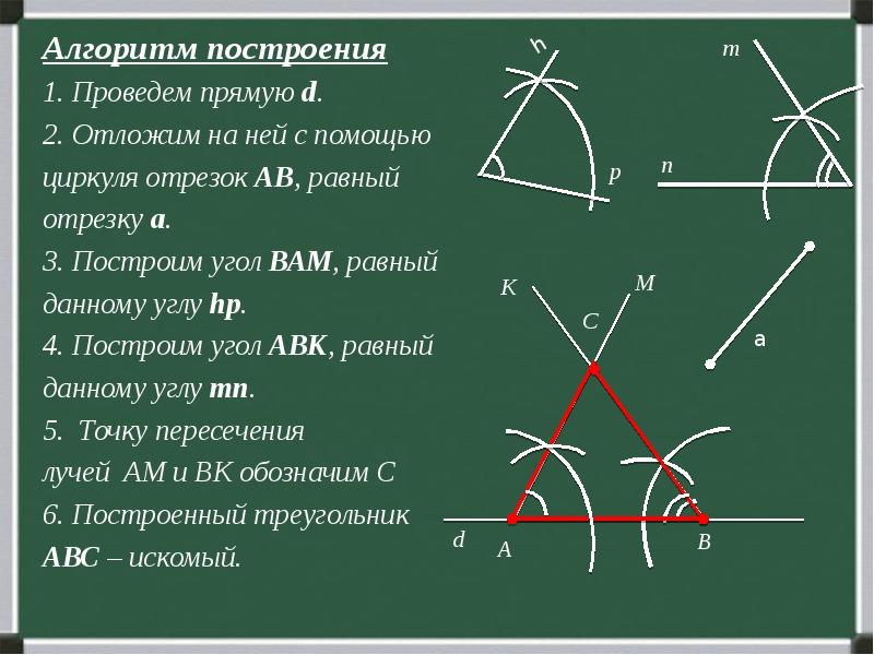 Задачи на построение циркулем и линейкой 7 класс презентация