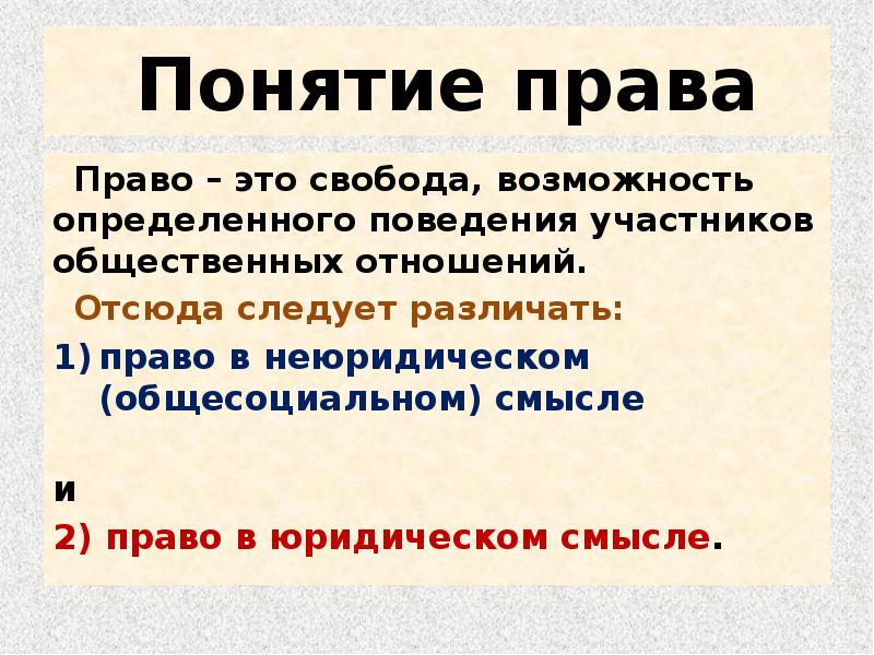 Интернет право понятие. Право в юридическом смысле.