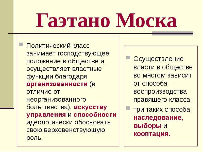 Моска теория элит. Теория политических Элит Моска. Классические концепции элиты кратко. Политическая элита Моска. Теория Элит Моска и Парето.