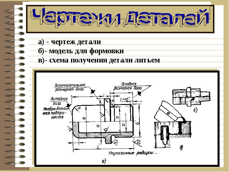 Основные чертежи. Базы детали на чертеже. Литейные базы. Торец детали на чертеже. База детали на чертеже.