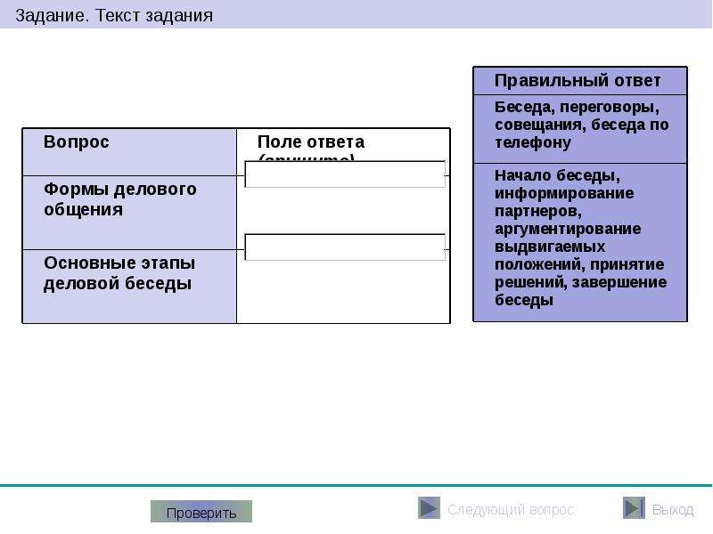 Правила делового общения тест с ответами