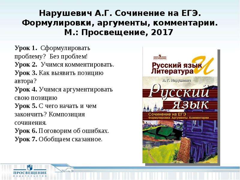 Когда при берге произносили егэ. Нарушевич сочинение ЕГЭ. План по сочинению ЕГЭ. План сочинения ЕГЭ русский язык. Презентация Нарушевич.