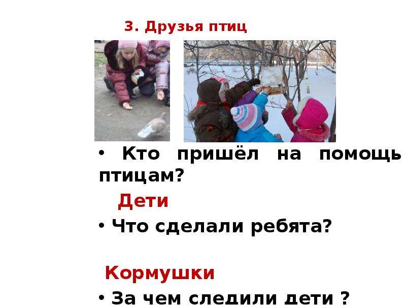 2 класс сочинение по серии картинок друзья птиц