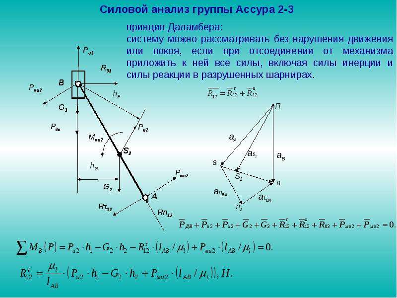 Момент механизма. Силовой анализ Кривошипно ползунного механизма. Силовой анализ механизма ТММ. Метод рычага н.е. Жуковского. Силовой расчет механизмов методом планов сил.