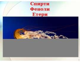 Спирти. Феноли. Етери