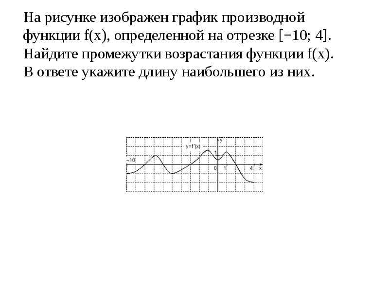 На рисунке изображен график функции найдите промежутки возрастания