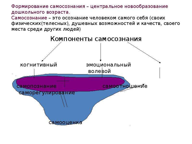 Центральное новообразование дошкольного возраста это. Компонент самосознания. Элементы самосознания. Основные компоненты самосознания. Центральное новообразование дошкольного возраста.