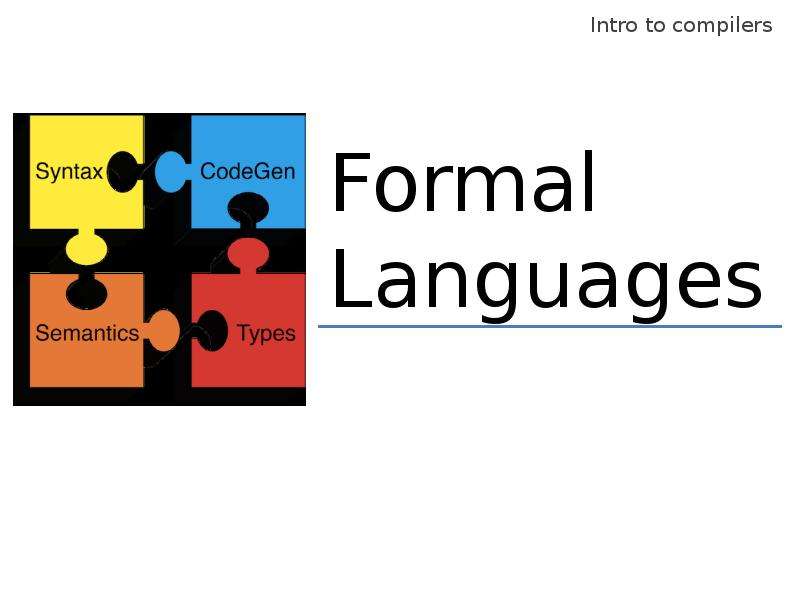 Programming Languages. Compilers. Formal Languages, слайд №2