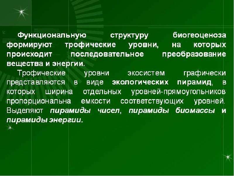 Уровни экосистемы. Трофические уровни экосистемы. Процессы происходящие на экосистемном уровне. Трофический индекс.