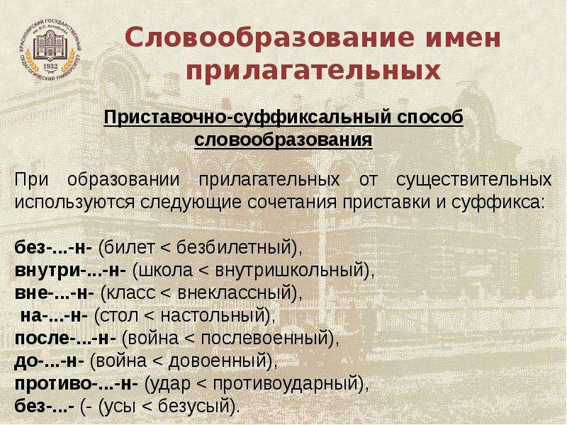 Словообразование имен существительных 5 класс презентация