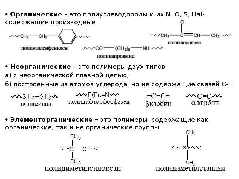 Первичные органические полимеры. Органические и неорганические полимеры таблица. Неорганические полимеры формулы. Неорганические полимеры таблица. Классификация полимеров по основной цепи.