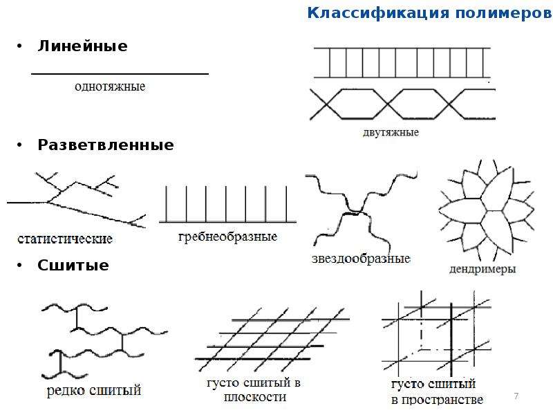 Заполните схему 10 названиями полимеров относящихся к каждой группе