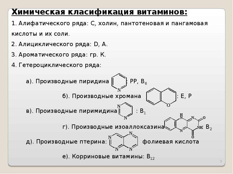 Витамины презентация 10 класс химия