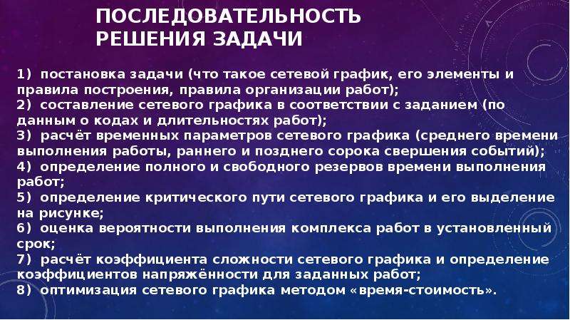 План действий в условиях неопределенности набор правил